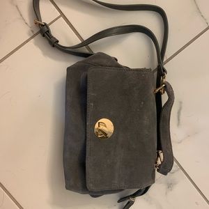 Crossbody suede purse